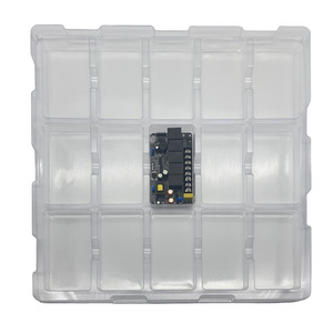 Transparent Custom CPU ESD Plastic Tray Blister Clamshell Box For Electronic Components