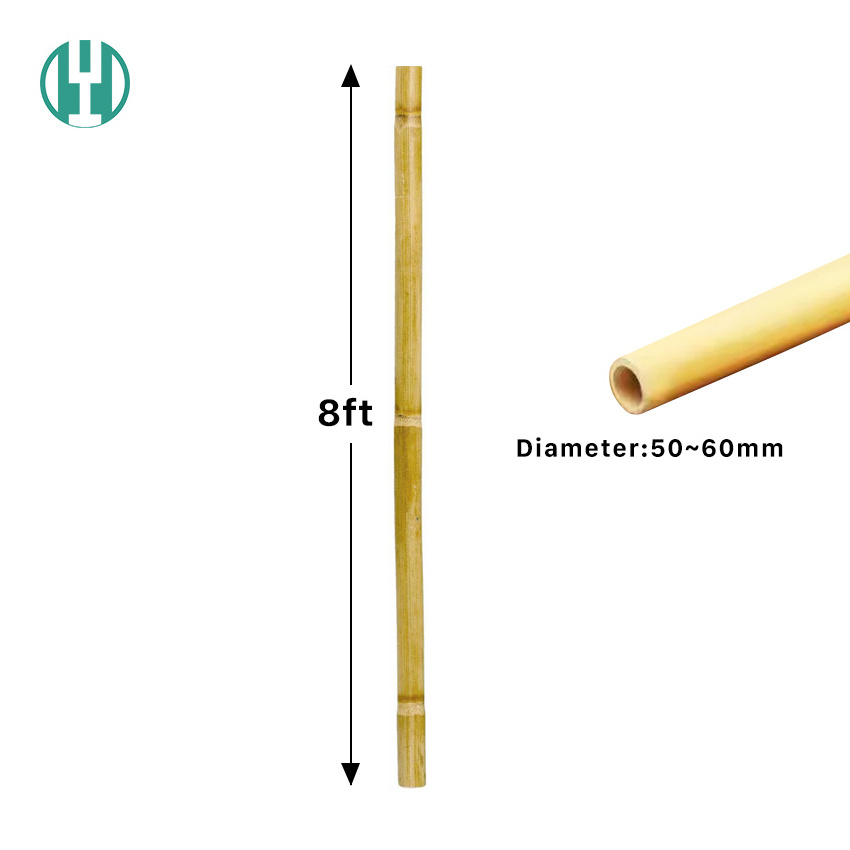 Hyh Eco Friendly Products Bamboo Pole 100% Natural Bamboo Pole For Garden Decoration