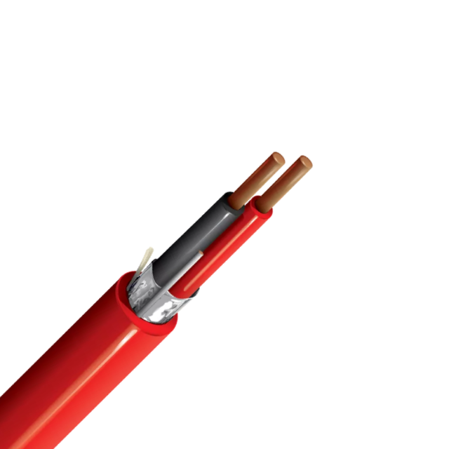 Advanced Shielded Fire Alarm Cable 2 Core 1mm 1.5mm 2.5mm Professional Grade