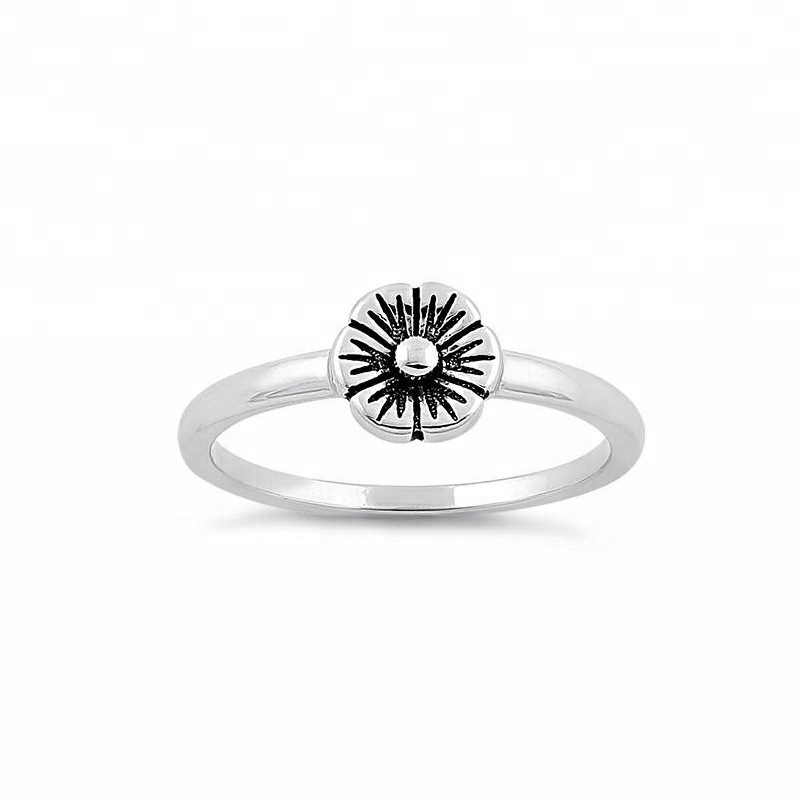 Classical Thailand 925 silver black ring for men