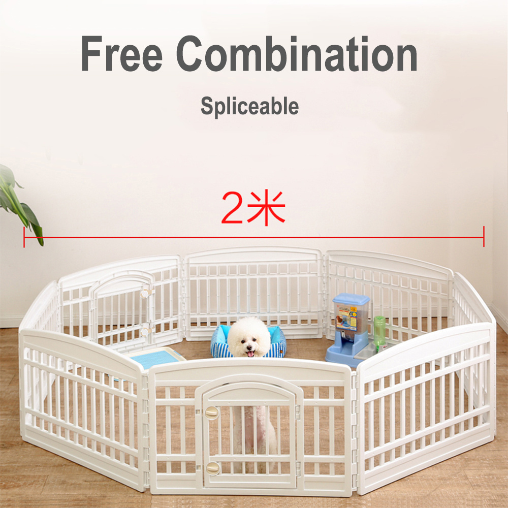 2022 New Style Hoopet XXL Free Combination Resin Fence Pet Toys Dog Indoor Cage Crib