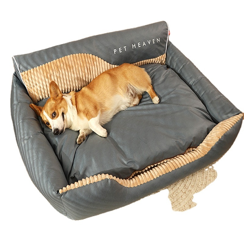 Machine Washable Large Dog Bed with Removable Cover Dog Bed Cushion and Non-Slip Bottom Luxury Dog Bed