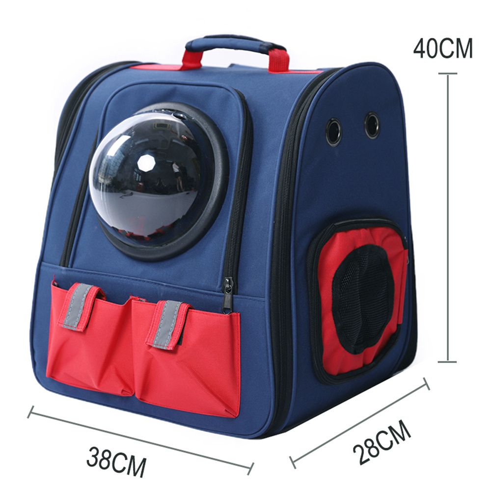 Wholesale Big Breathable Dog Cat Bag Pet Carrier Backpack With Viewable Window