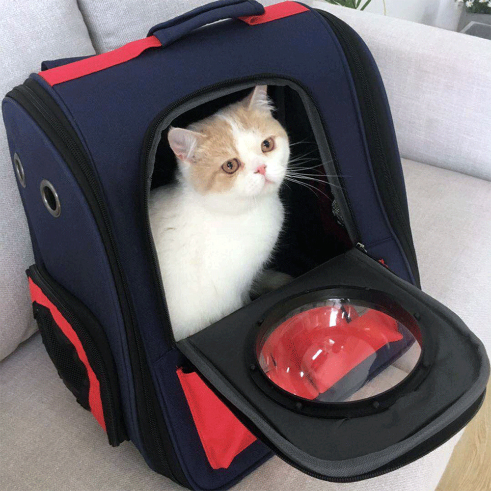 Wholesale Big Breathable Dog Cat Bag Pet Carrier Backpack With Viewable Window