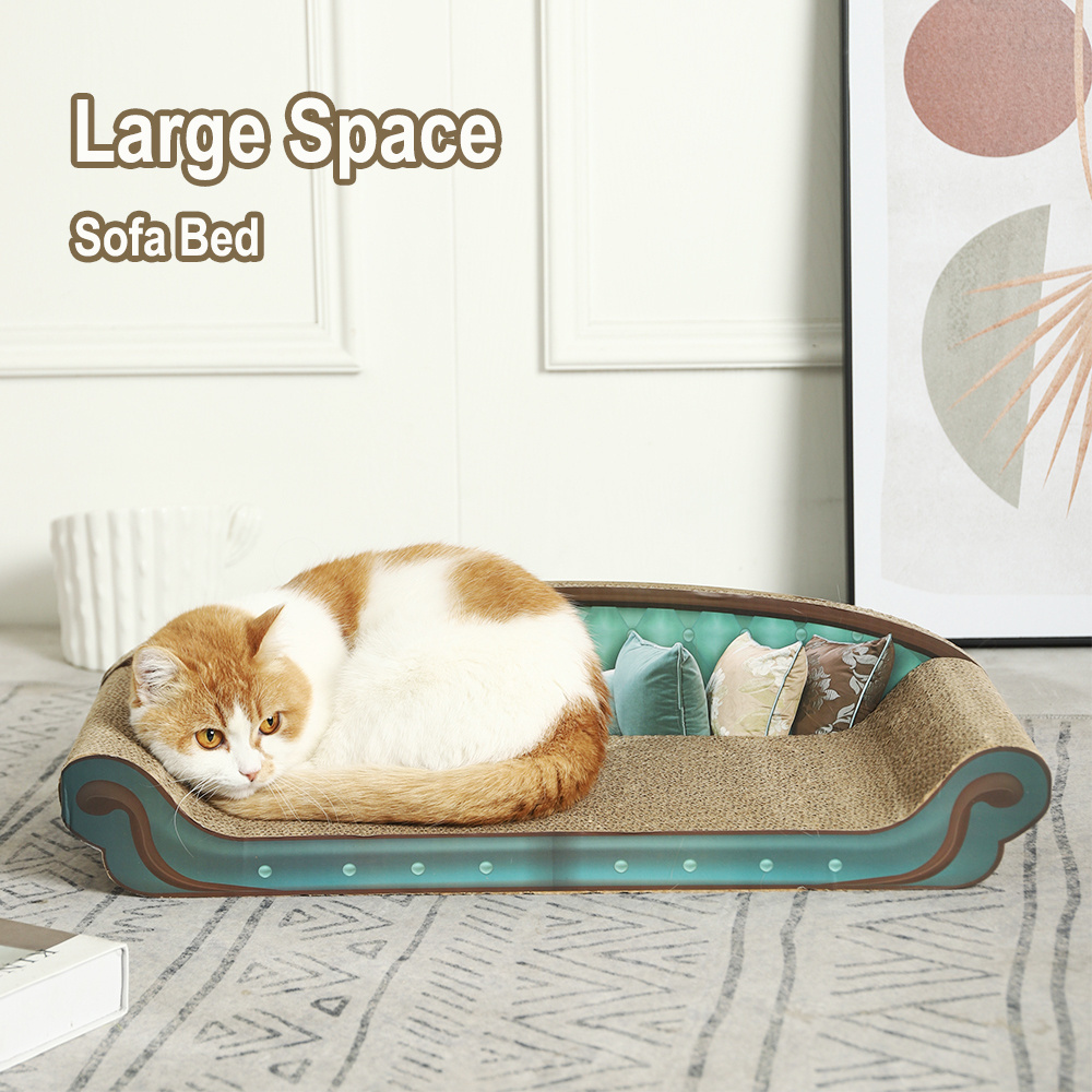 2022 New Arrival Hoopet Sleeping And Resting Playing Cat Scratcher Lounge Bed Sofa Toys