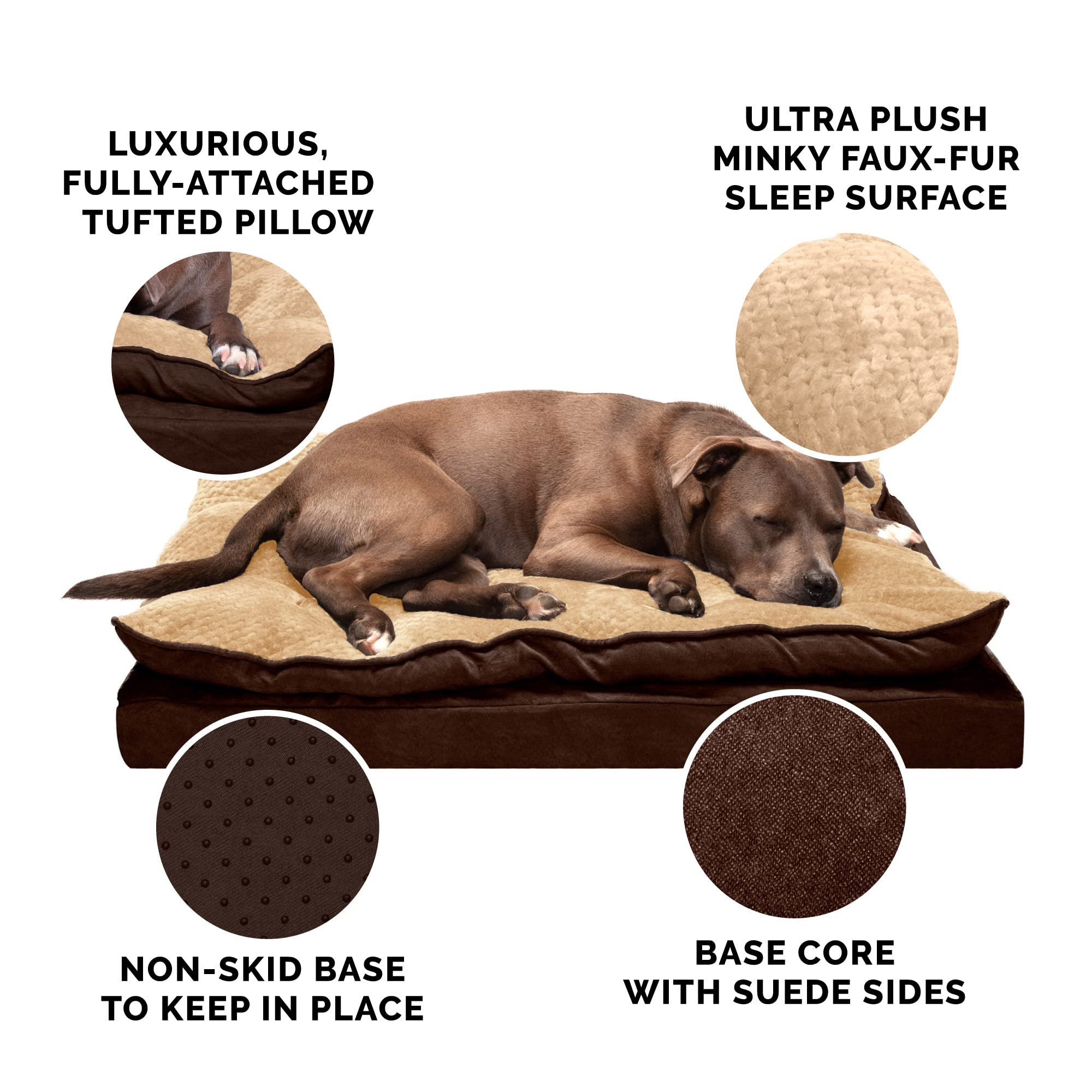 Padded Cushion Folding Bed Anti Anxiety Big Dog Beds