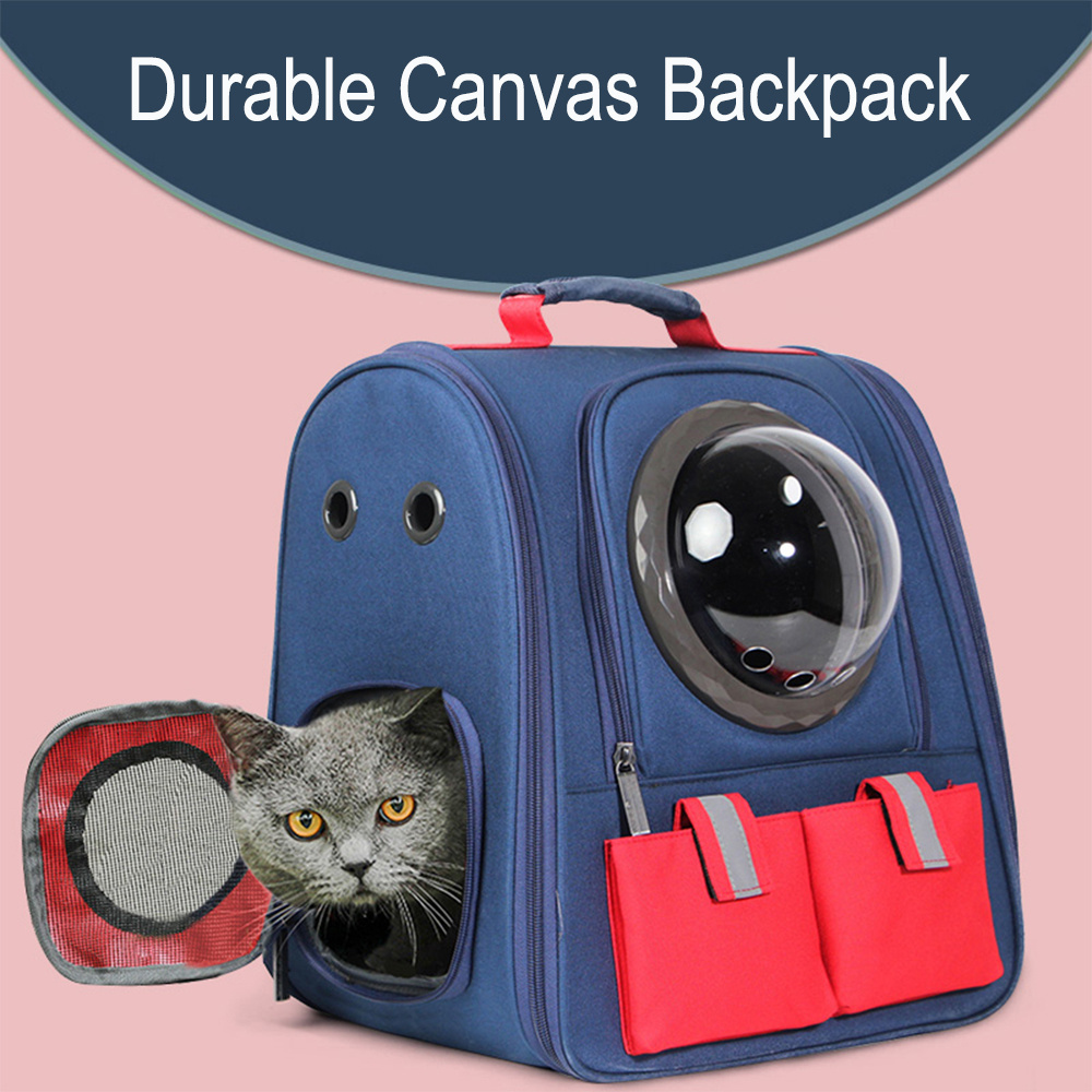 Wholesale Big Breathable Dog Cat Bag Pet Carrier Backpack With Viewable Window