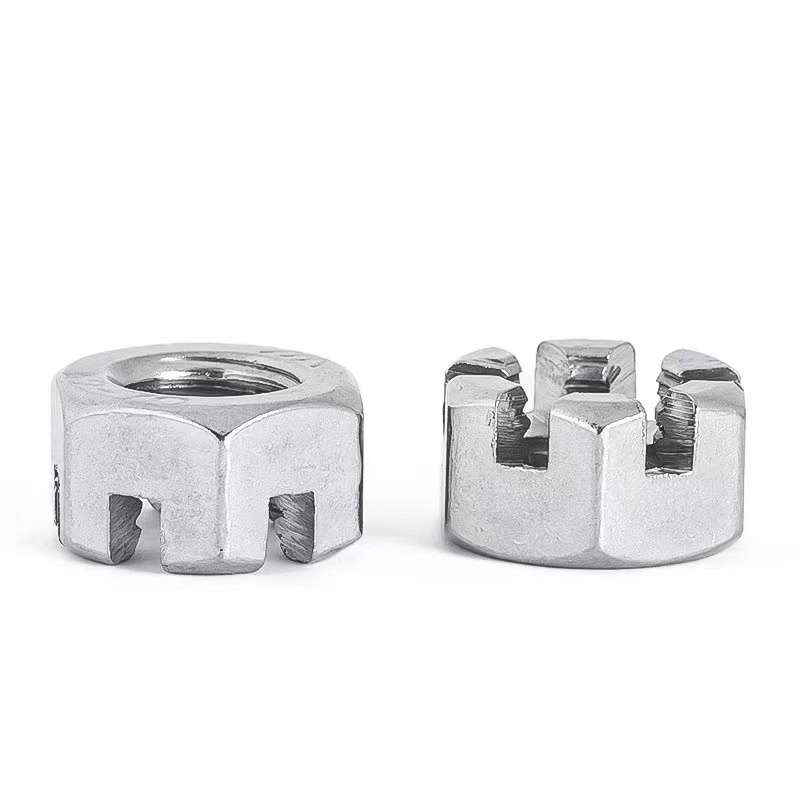 304 stainless steel hexagonal socket nut groove nut GB6181 M6M8M10M12M14M16M20M24