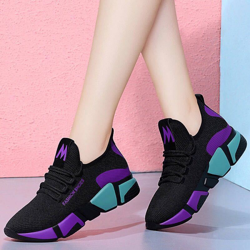 Thick-Sole Women's Tennis Sport Shoes Travel Winter Outdoor Warm Ladies Sneaker Style