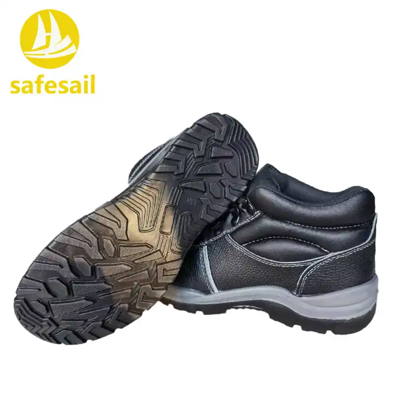 CE Certified  Genuine Leather Construction Safety Boots Anti Shoes For Men For Women