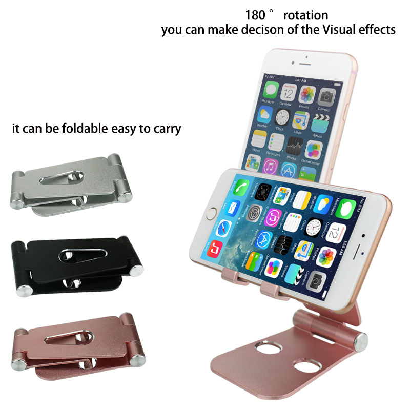 Desk Multi angle Foldable adjustable smart cell mobile aluminum phone stand tablet stand for ipad for iphone ph4