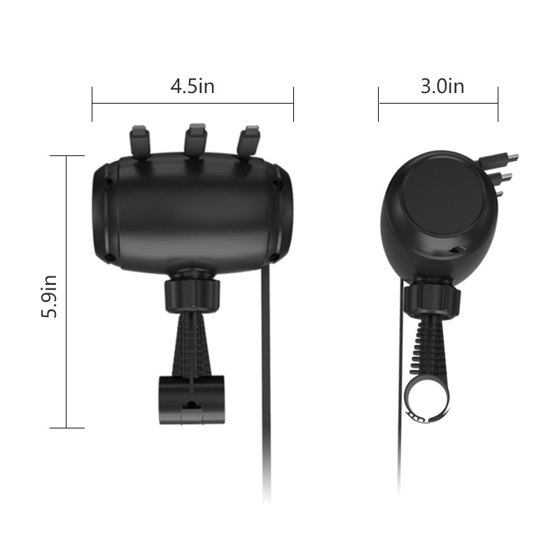 Wholesale 3 in 1 Mobile Phone Car Charger Headrest Backseat Fast Charging Cell Phone Charger