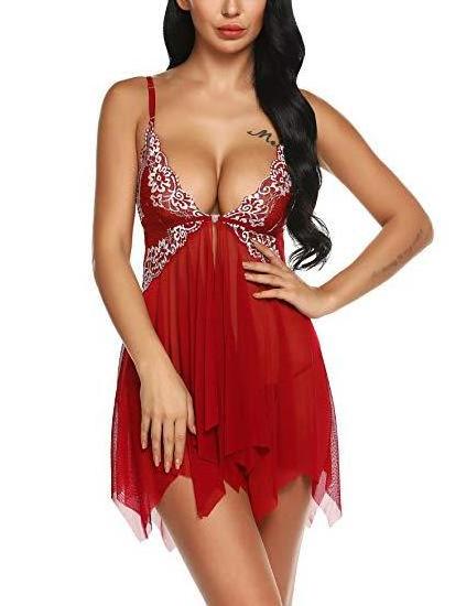 S-6XL Plus Size Loungewear Open Front Sexy Nighty For Honeymoon Women's Sleepwear Transparent Teddy Corset Lingerie For Women