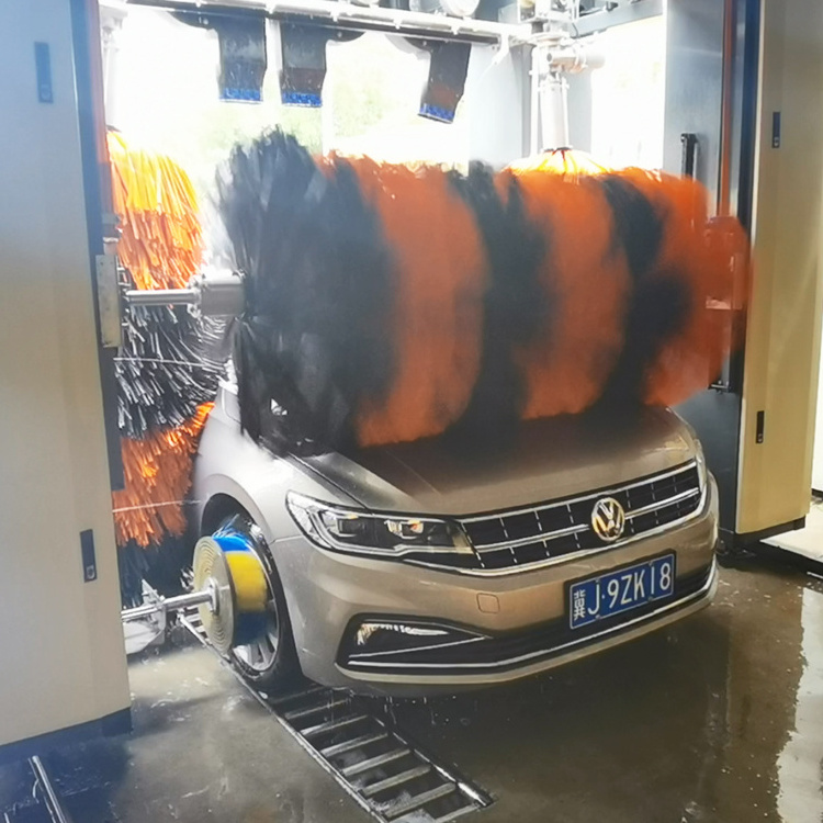 Roll-over car wash equipment with 5 foam brushes Automatic car wash with drying Machine