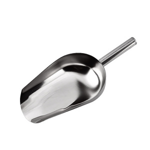 wholesale stainless steel  Ice Shove Scoop food flour candy grain bar dry ice scoop shovel for bar