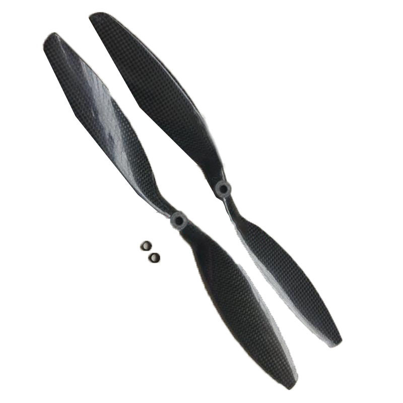 1 Pair 12 x 4.5 Carbon Fiber Propeller Prop CW/CCW 1245 For Multi-copter RC Helicopter Spare Parts