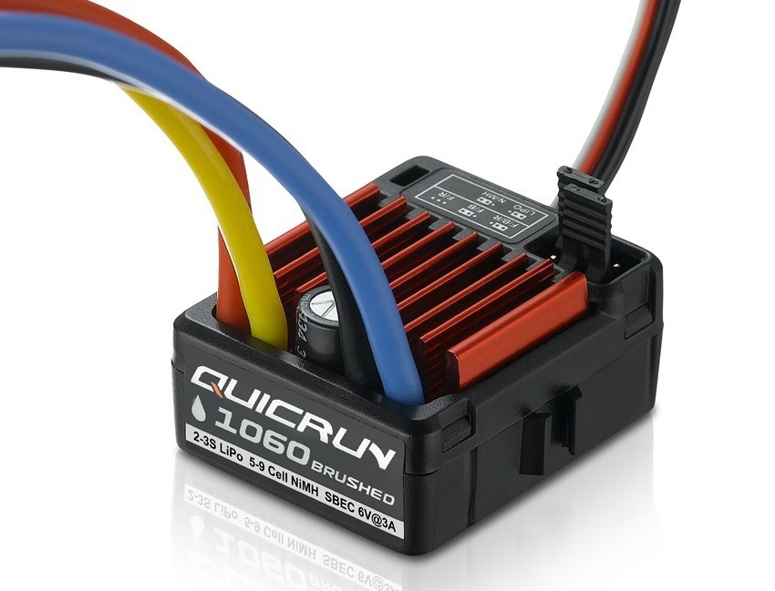 HobbyWing QuicRun 1060 60A Brushed Electronic Speed Controller Waterproof ESC For 1:10 RC Car