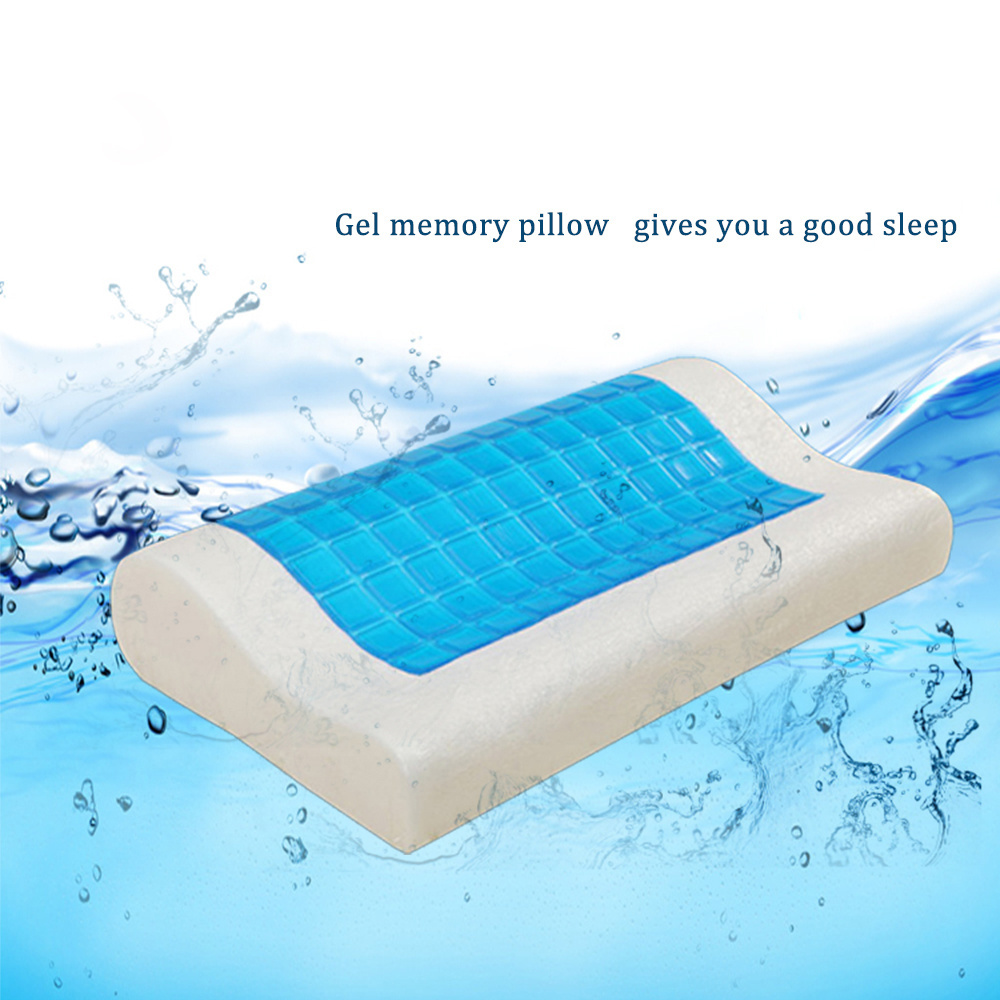 Hot Sale Adjustable Bamboo Silicone Memory Foam Cooling Gel Orthopedic Sleep Bed Pillow Pad for Relief