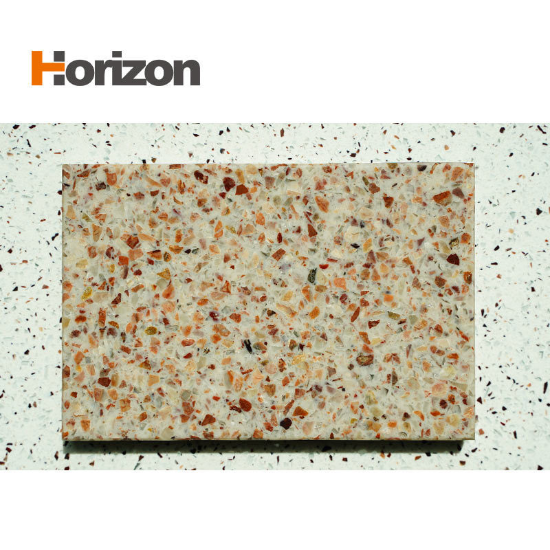 Horizon Factory price  Jade  quartz stone slabs artificial stone cheap quartz countertops precut kitchen countertop