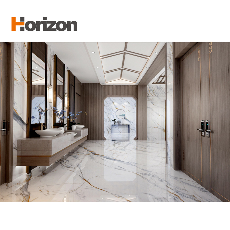 Horizon 600x1200mm Floor Tiles Polished Glazed Porcelain Big Marble Glazed Porcelain Sintered Stone Slab Flooring Tiles