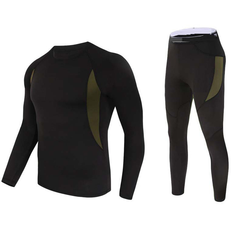 Men's outdoor sporty Fleece Lined Thermal underwear set