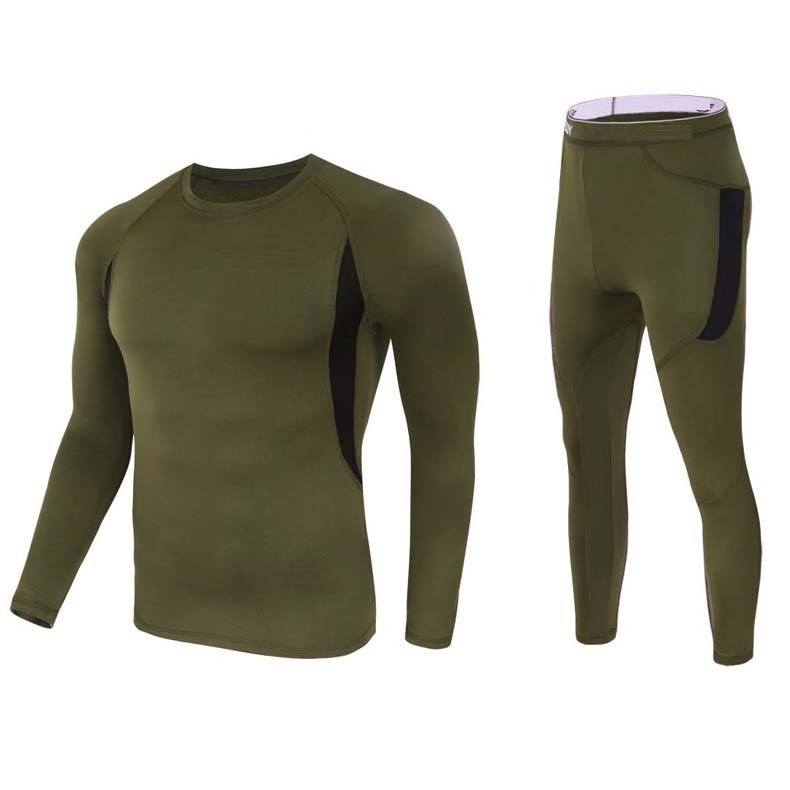 Men's outdoor sporty Fleece Lined Thermal underwear set