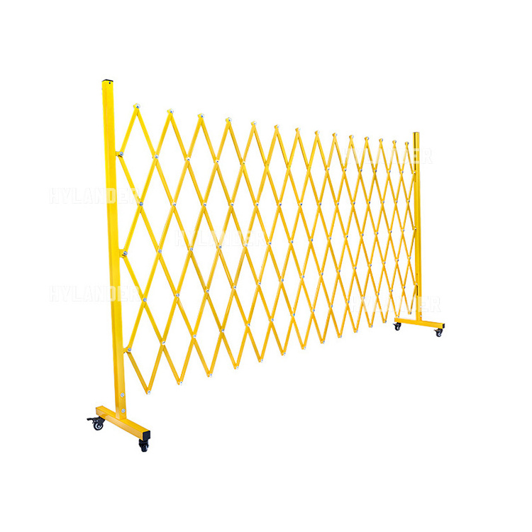 Safety barricade crowd control temporary scissor metal expandable mobile barricade