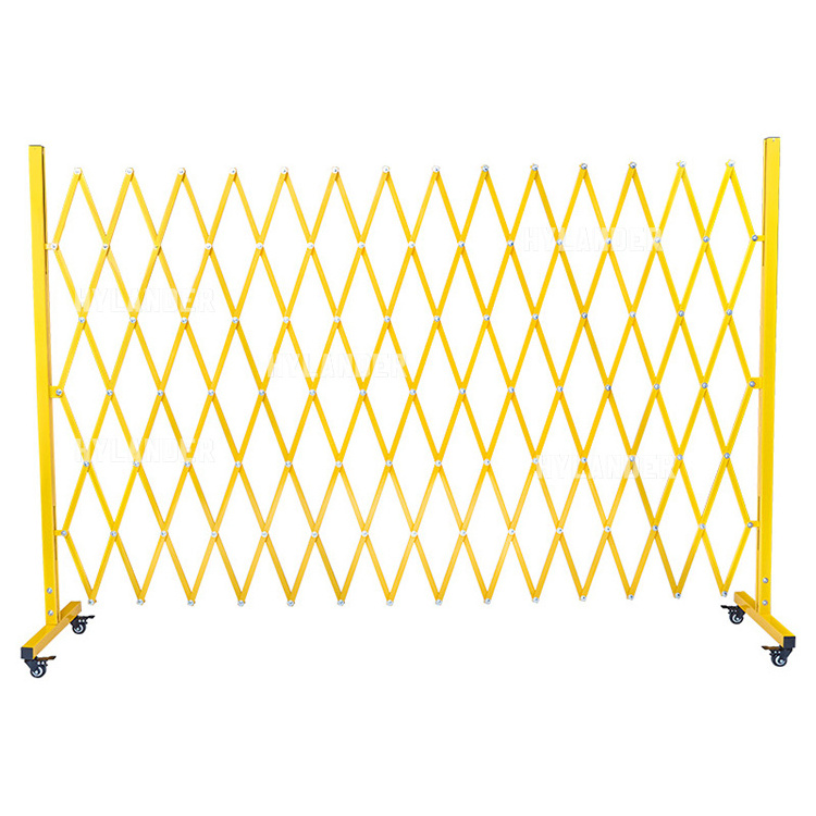 Safety barricade crowd control temporary scissor metal expandable mobile barricade