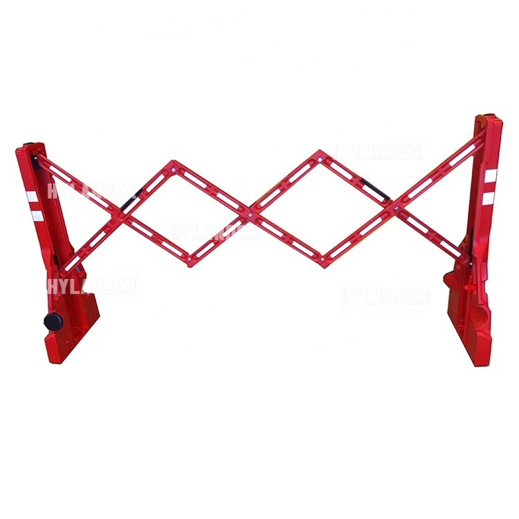 Foldable barricade portable temporary fence stackable water filled plastic traffic road driveway barricades