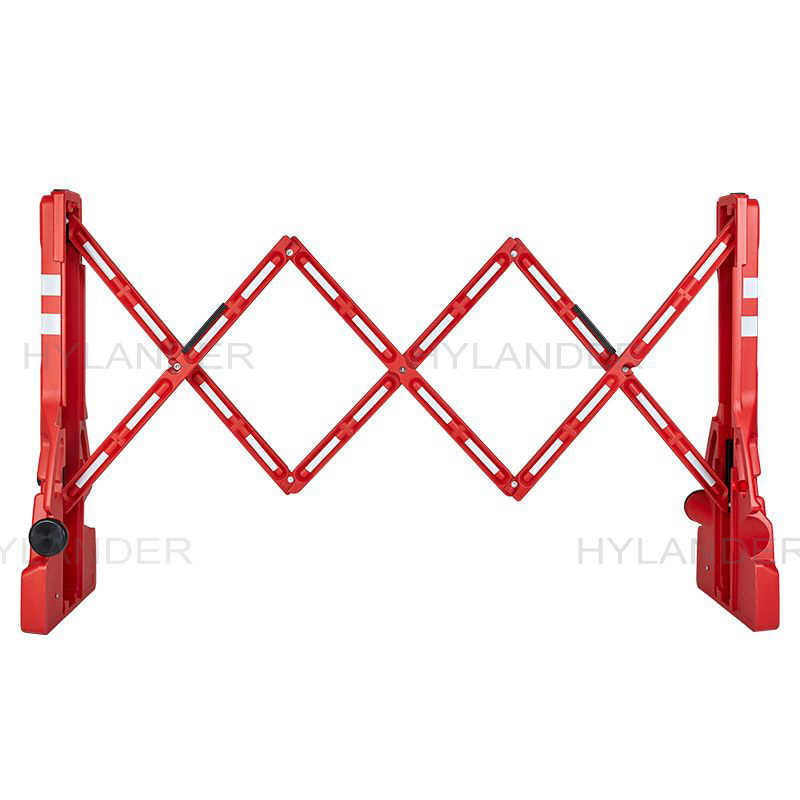 Foldable barricade portable temporary fence stackable water filled plastic traffic road driveway barricades