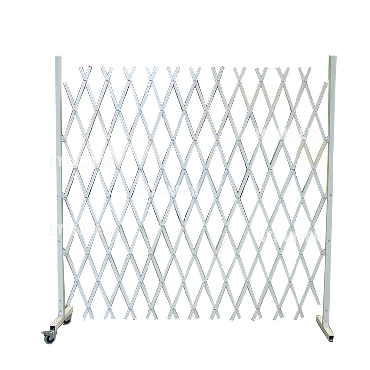 Safety barricade crowd control temporary scissor metal expandable mobile barricade