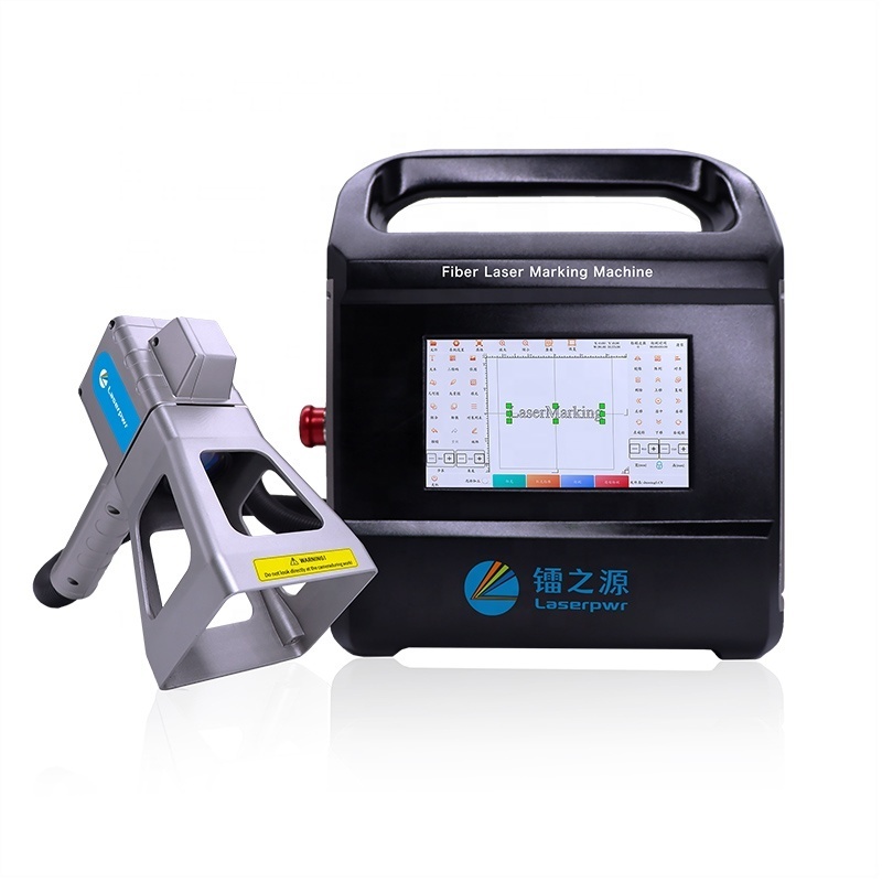 20W 30W 50W Portable Mini Handheld Fiber Laser Printer Marking Machine for Rubber Tire