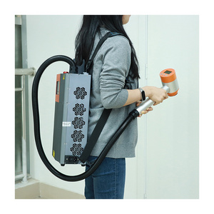 Backpack Portable Handheld Type Cheap Price 100W MOPA Pulse Rust Removal Fiber Laser Cleaning Machine