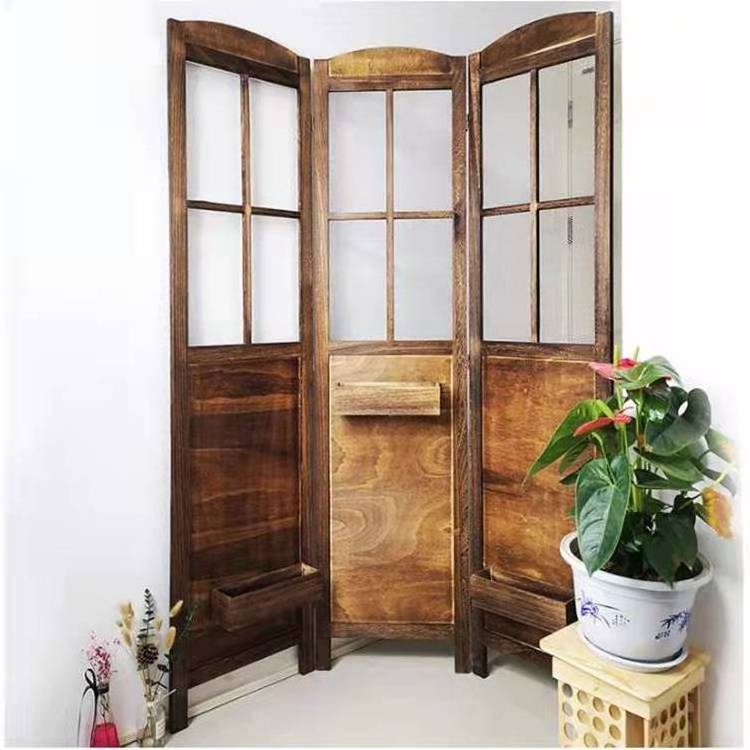 Portable Free Panel Wooden Screens & Room Dividers  For Room Decor Garden Screen