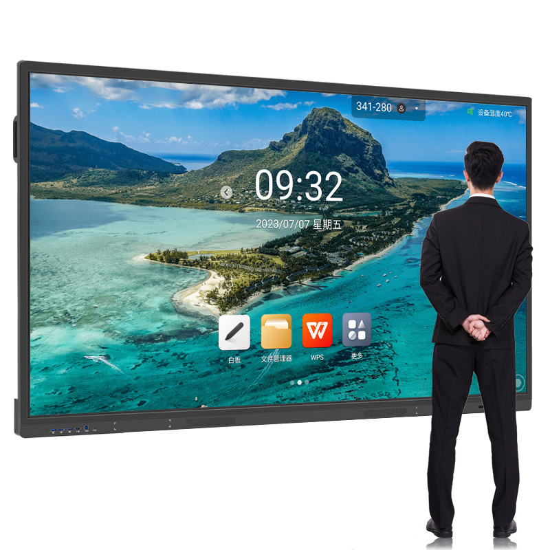 LONTON Factory Wholesale Interactive Touch Display 86'' Digital Whiteboard Smart Board Interactive Flat Panel 86 Inch