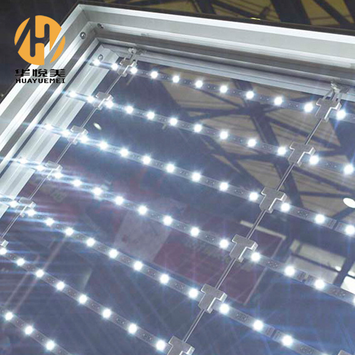 Wholesale  double sides back-lit led ladder lights led curtain lighting system wall mounted back lighting led lattice