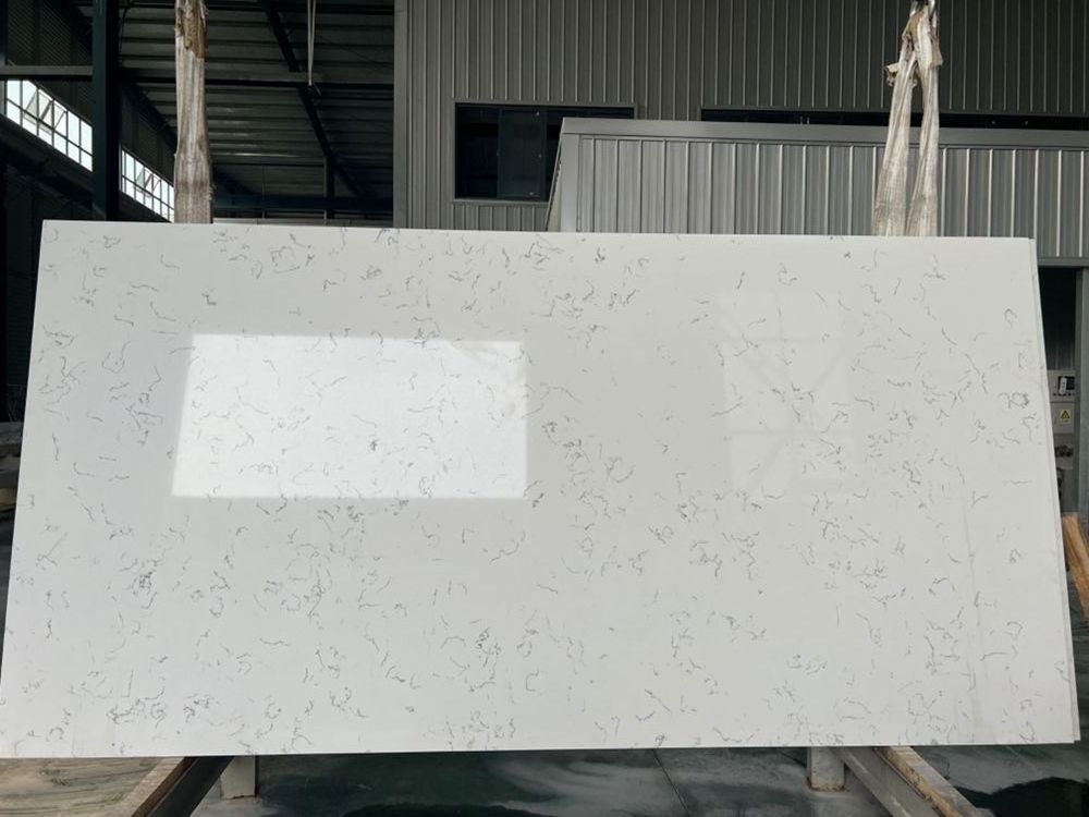 3200*1600*18 synthetic quartz slab quartz kitchen top countertop white quartz slab