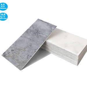 Lightweight Home Decor Pop Design Ultra thin marble flexible stone tile polished glazed marble stone slab wall tiles