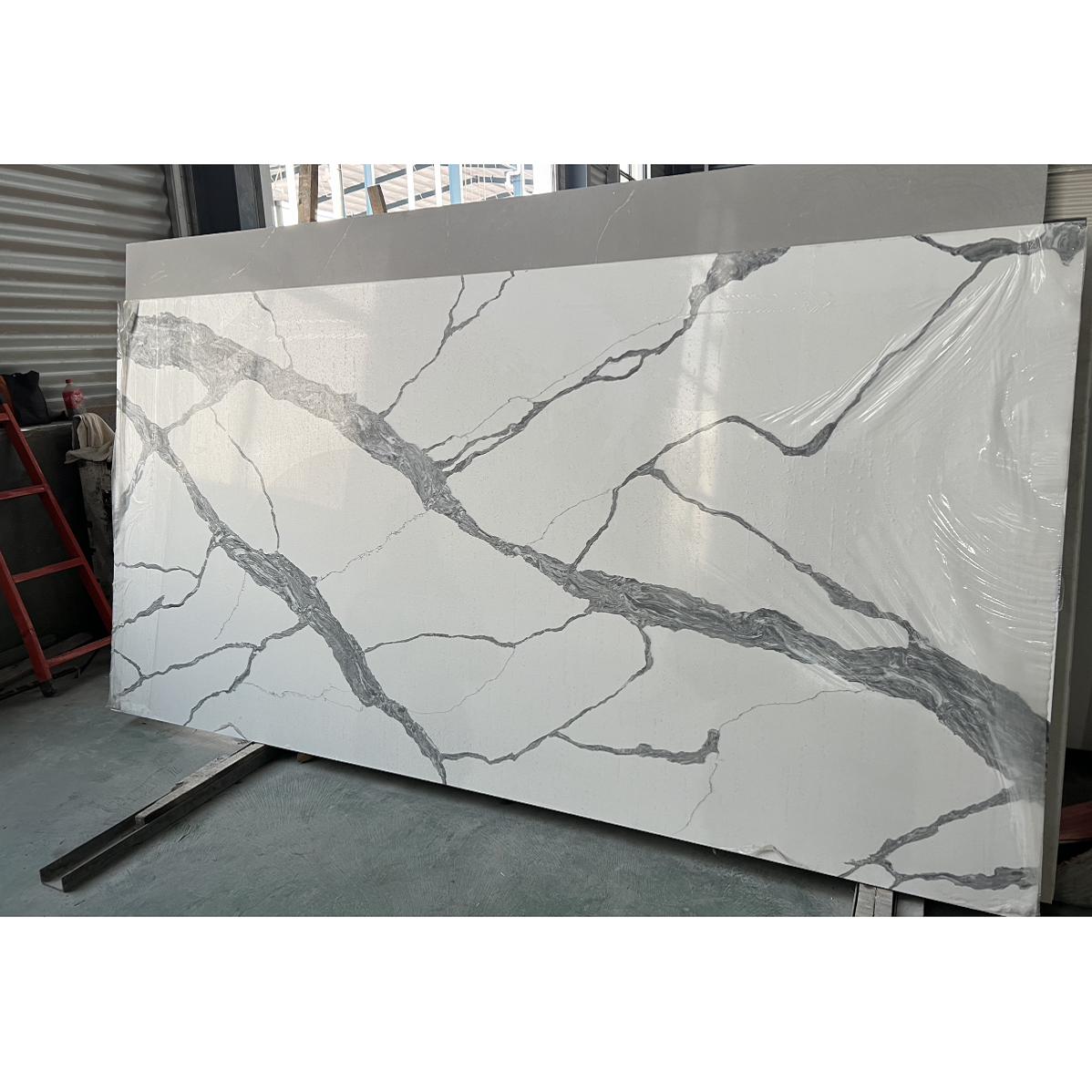 Top Quality Factory Price polished engineered Artificial slab marble quartz stone for kitchen island countertop