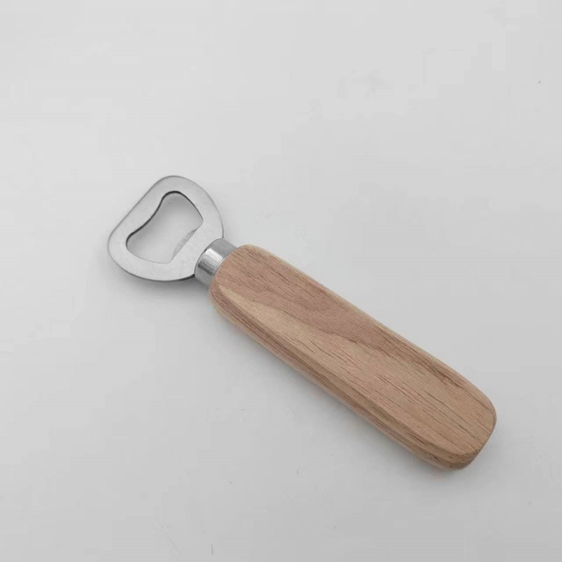 Custom Logo Magnet Wooden Bottle Opener Bamboo Bartender Beer Speed Bottle Wood Opener