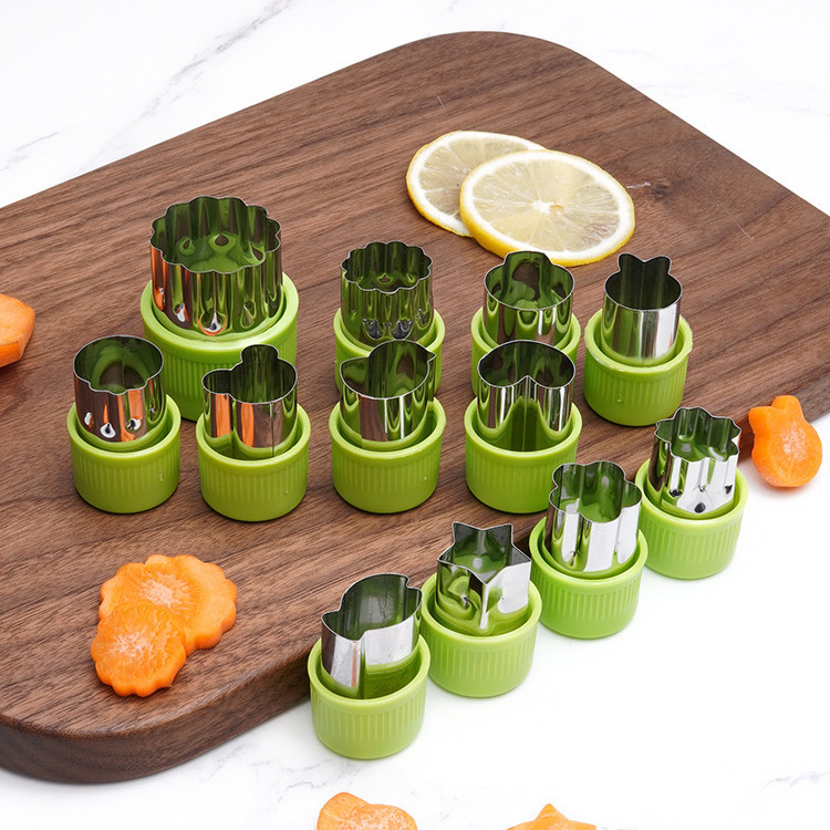 Hot Selling Stainless Steel Cute Food Stamp Mold for Kids Commercial Mini Vegetable Fruit Cutter