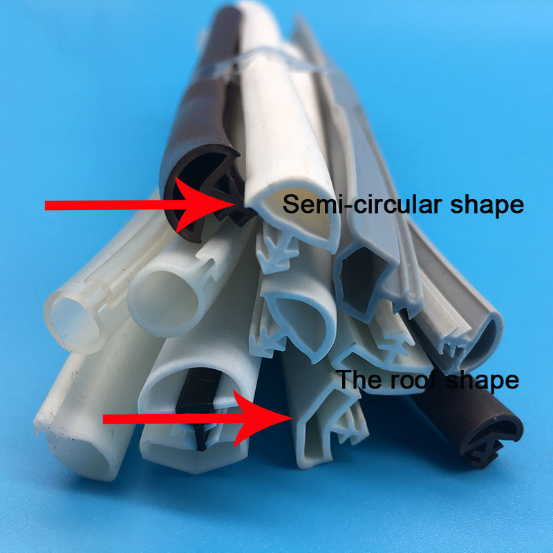 Silicone PVC EPDM Rubber Door Seal Card Slot Strip Soundproof Replacement TPE Weather Stripping Gap Blocker for Door Frame