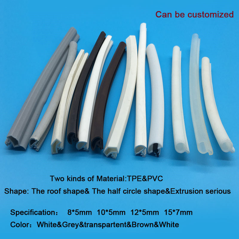 Silicone PVC EPDM Rubber Door Seal Card Slot Strip Soundproof Replacement TPE Weather Stripping Gap Blocker for Door Frame