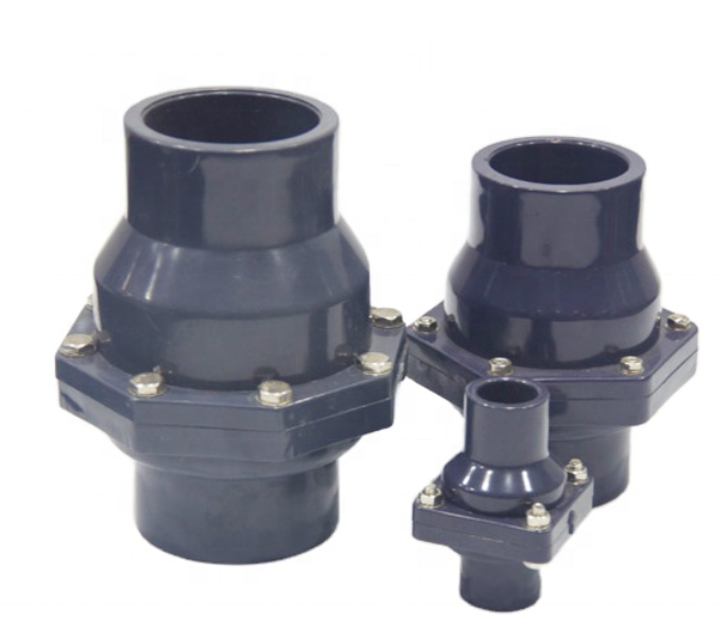 plastic valve factories non return plastic building swing check valve pvc 4