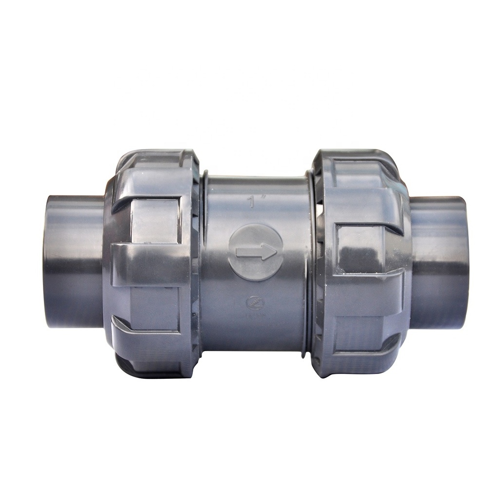 plastic valve factories non return plastic building swing check valve pvc 4