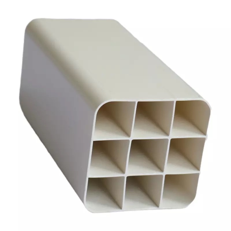 China Supplier Manufacture Custom Pvc Square Rectangular Plastic Grid Pipe Tube