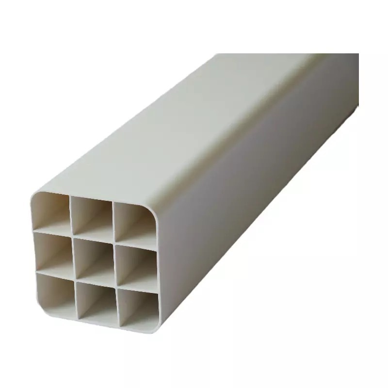 China Supplier Manufacture Custom Pvc Square Rectangular Plastic Grid Pipe Tube