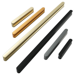 Hot modern simple gold handle cabinet door handle wholesale cabinet drawer handle