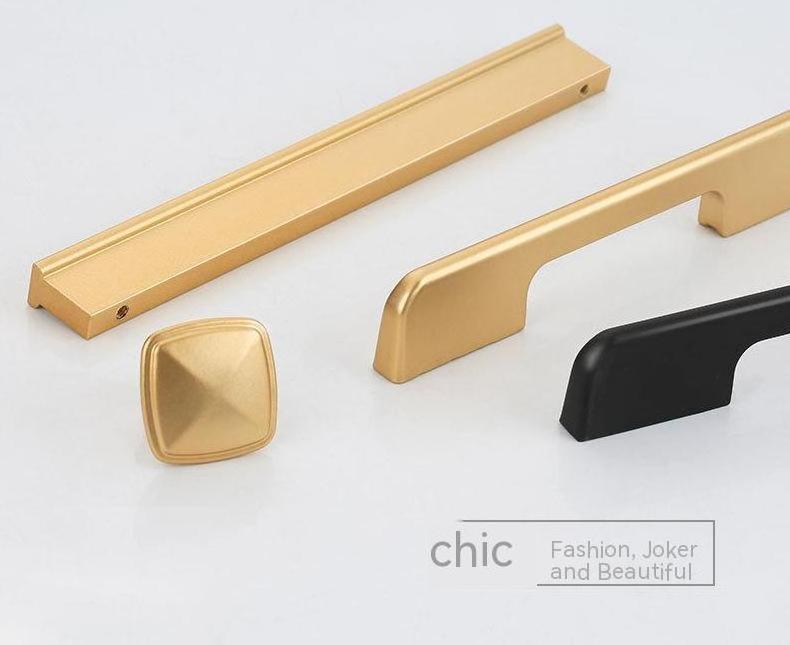 Direct modern simple aluminum alloy door handle American Shoe cabinet closet cabinet extended door handle