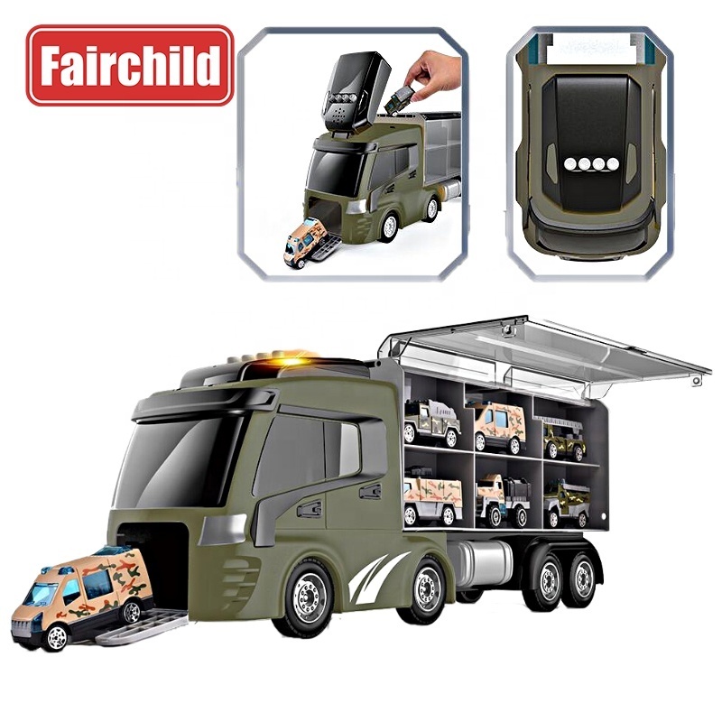 New Arrive Friction Toy Vehicles Alloy Military Container Truck Toy Hotwheels Cars Diecast Toy Vehicles